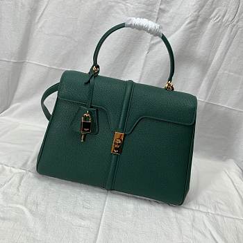 CELINE MEDIUM 16 BAG MALACHITE 187373 SIZE 32 x 23.5 x 13 CM