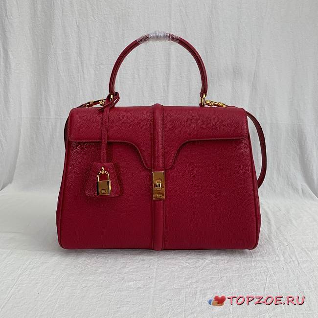 CELINE MEDIUM 16 BAG RED 187373 SIZE 32 x 23.5 x 13 CM - 1