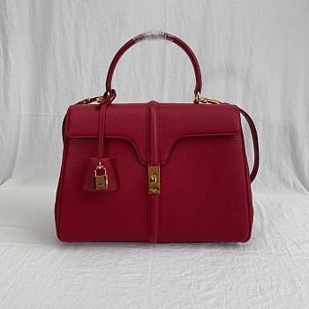 CELINE MEDIUM 16 BAG RED 187373 SIZE 32 x 23.5 x 13 CM