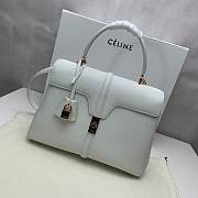 CELINE MEDIUM 16 BAG WHITE 187373 SIZE 32 x 23.5 x 13 CM - 1