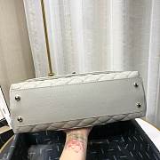 CHANEL LARGE FLAP BAG WITH TOP HANDLE GRAY A92991 SIZE 28CM - 6