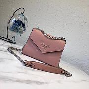 PRADA MONOCHROME BAG POWDER PINK 1BD127 SIZE 21×14×10 CM - 1