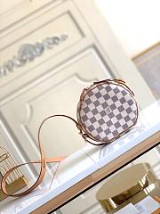 LV Boite Chapeau Souple PM Damier Azur Beige 17CM - 3