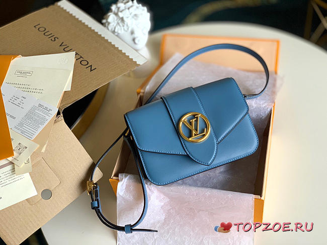 LV PONT 9 BLUE M55947 SIZE 23 x 15 x 8 - 1