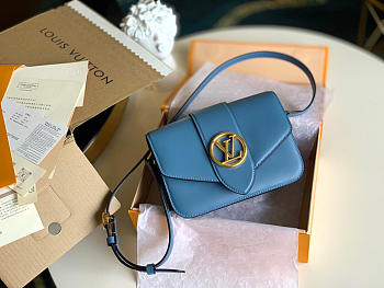 LV PONT 9 BLUE M55947 SIZE 23 x 15 x 8