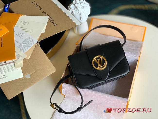 LV PONT 9 BLACK M55948 SIZE 23 x 15 x 8 - 1