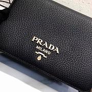 PRADA LEATHER SHOULDER BAG 1BD102 SIZE 20×14×5 CM - 5