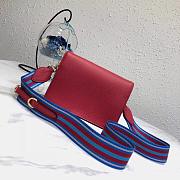Prada Leather Shoulder Bag Red 1BD102 SIZE 20×14×5 cm - 3