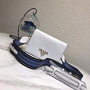 Prada Leather Shoulder Bag White 1BD102 SIZE 20×14×5 cm - 1