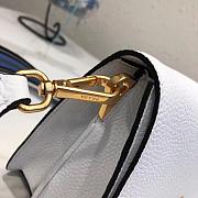 Prada Leather Shoulder Bag White 1BD102 SIZE 20×14×5 cm - 6