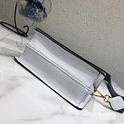 Prada Leather Shoulder Bag White 1BD102 SIZE 20×14×5 cm - 2