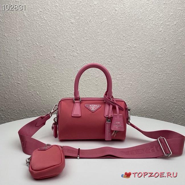 Prada Re-Edition 2005 Nylon Bag Pink 1BB846 Size 20 x 11.5 x 11cm - 1