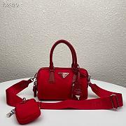 Prada Re-Edition 2005 Nylon Bag Red 1BB846 Size 20 x 11.5 x 11cm - 1