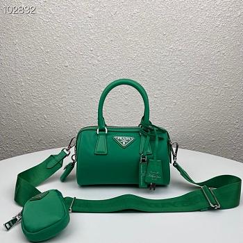 Prada Re-Edition 2005 Nylon Bag Green 1BB846 Size 20 x 11.5 x 11cm