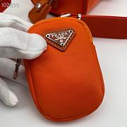 Prada Re-Edition 2005 Nylon Bag Orange 1BB846 Size 20 x 11.5 x 11cm - 4