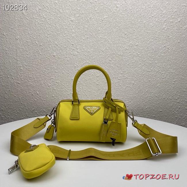 Prada Re-Edition 2005 Nylon Bag Yellow 1BB846 Size 20 x 11.5 x 11cm - 1