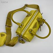 Prada Re-Edition 2005 Nylon Bag Yellow 1BB846 Size 20 x 11.5 x 11cm - 4
