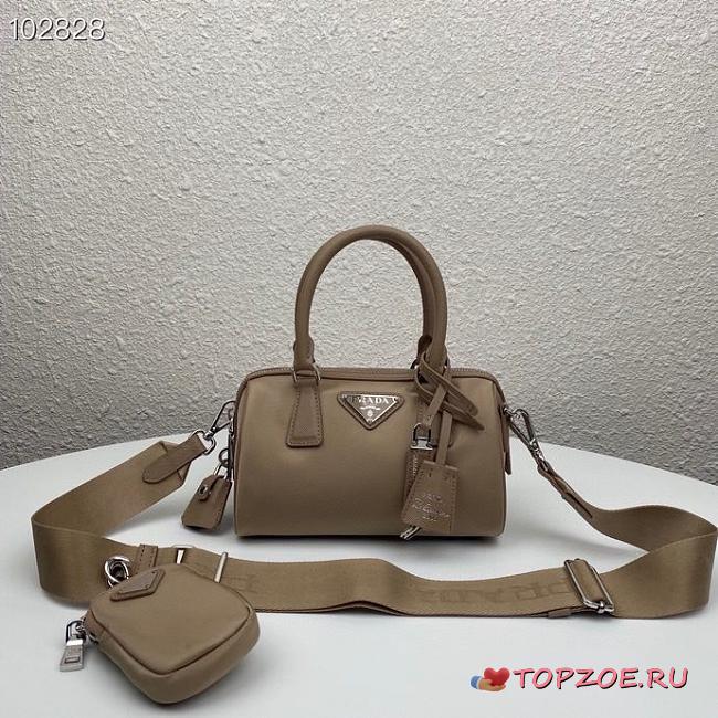 Prada Re-Edition 2005 Nylon Bag Beige 1BB846 Size 20 x 11.5 x 11cm - 1