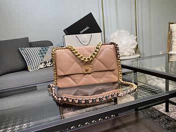 CHANEL 19 LARGE HANDBAG BROWN AS1161 SIZE 30×20×10 CM