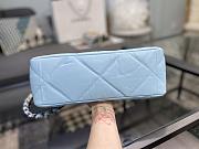 CHANEL 19 LARGE HANDBAG LIGHT BLUE AS1161 SIZE 30×20×10 CM - 5