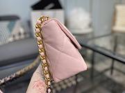 CHANEL 19 LARGE HANDBAG LIGHT PINK AS1161 SIZE 30×20×10 CM - 3