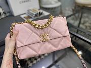 CHANEL 19 LARGE HANDBAG LIGHT PINK AS1161 SIZE 30×20×10 CM - 4