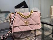 CHANEL 19 LARGE HANDBAG LIGHT PINK AS1161 SIZE 30×20×10 CM - 6