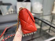 CHANEL 19 LARGE HANDBAG RED AS1161 SIZE 30×20×10 CM - 2