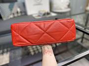 CHANEL 19 LARGE HANDBAG RED AS1161 SIZE 30×20×10 CM - 5