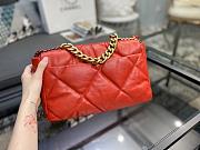 CHANEL 19 LARGE HANDBAG RED AS1161 SIZE 30×20×10 CM - 6