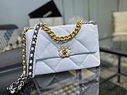 CHANEL 19 LARGE HANDBAG WHITE AS1161 SIZE 30×20×10 CM - 2