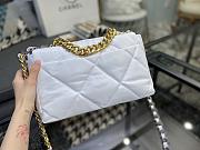 CHANEL 19 LARGE HANDBAG WHITE AS1161 SIZE 30×20×10 CM - 3