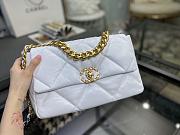 CHANEL 19 LARGE HANDBAG WHITE AS1161 SIZE 30×20×10 CM - 4