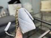CHANEL 19 LARGE HANDBAG WHITE AS1161 SIZE 30×20×10 CM - 5