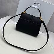  CELINE SMALL 16 BAG BLACK 188003 SIZE 23 x 19 x 10.5 CM - 4