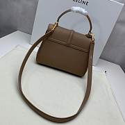 CELINE SMALL 16 BAG BROWN 188003 SIZE 23 x 19 x 10.5 CM - 4