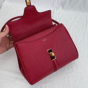 CELINE SMALL 16 BAG RED 188003 SIZE 23 x 19 x 10.5 CM - 5