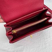 CELINE SMALL 16 BAG RED 188003 SIZE 23 x 19 x 10.5 CM - 3
