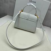 CELINE SMALL 16 BAG WHITE 188003 SIZE 23 x 19 x 10.5 CM - 5