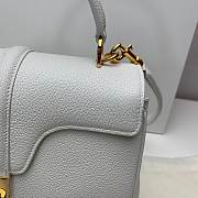 CELINE SMALL 16 BAG WHITE 188003 SIZE 23 x 19 x 10.5 CM - 4