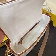 FENDI BAGUETTE FF BAG WHITE 8BR600  - 3