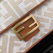 FENDI BAGUETTE FF BAG WHITE 8BR600  - 4