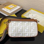 FENDI BAGUETTE FF BAG WHITE 8BR600  - 5