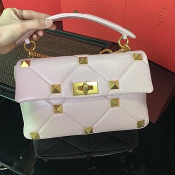 VALENTINO LARGE ROMAN STUD THE SHOULDER BAG BSFGF9 SIZE 30 x 20 x 12 CM