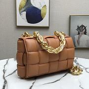 BOTTEGA VENETA CHAIN CASSETTE MAPLE 631421 SIZE 26 x 18 x 8 CM - 6