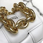 BOTTEGA VENETA CHAIN CASSETTE WHITE 631421 SIZE 26 x 18 x 8 CM - 5