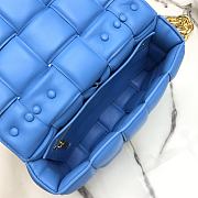 BOTTEGA VENETA CHAIN CASSETTE BLUE 631421 SIZE 26 x 18 x 8 CM - 3