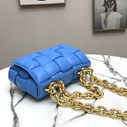 BOTTEGA VENETA CHAIN CASSETTE BLUE 631421 SIZE 26 x 18 x 8 CM - 4