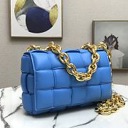 BOTTEGA VENETA CHAIN CASSETTE BLUE 631421 SIZE 26 x 18 x 8 CM - 6