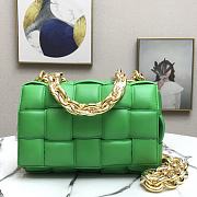 BOTTEGA VENETA CHAIN CASSETTE GREEN 631421 SIZE 26 x 18 x 8 CM - 1